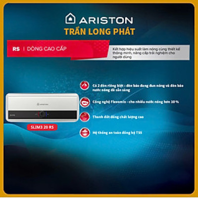 Bình nước nóng 20 Lit Ariston SLIM3 20RS VN (2500W) - HÀNG CHÍNH HÃNG