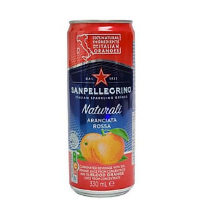 Nước cam hồng có ga San Pellegrino - Aranciata rossa 330ml