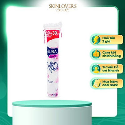 Bông Tẩy Trang Aura cộng miếng 130+ 20 Miếng