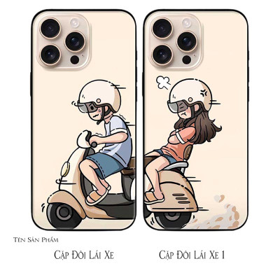 Ốp lưng dành cho Iphone X - Xs - Xs Max - XR - 11 - 11 Pro Max - Cặp Đôi Lái Xe 1 - Hàng Chính Hãng