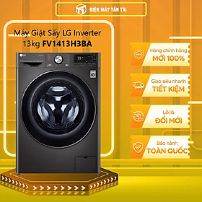Máy giặt sấy LG Inverter 13 kg FV1413H3BA- Hàng chính hãng- Giao toàn quốc