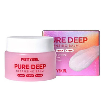 Sáp tẩy trang làm sạch dầu thừa, bụi bẩn, mụn đầu đen Pretty Skin Pure Deep Cleansing Balm 100ml