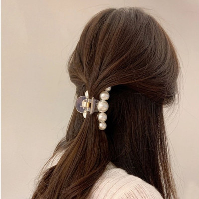 Combo 5 kẹp tóc, kẹp càng cua đính kèm ngọc trai, cột tóc Hàn Quốc cực đẹp KT28