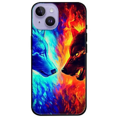 Ốp lưng dành cho Iphone 14 - Iphone 14 Plus - Iphone 14 Pro - Iphone 14 Pro Max - Sói Băng Lửa