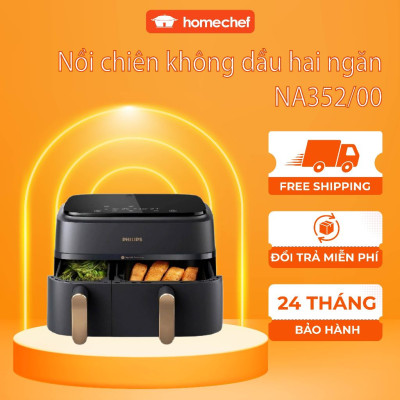 Nồi chiên không dầu điện tử Philips NA352 - dung tích 9L, bảo hành 2 năm | Hàng chính hãng