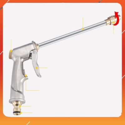 Vòi Xịt️Evoucher Bộ dây vòi xịt nước rửa xe, tưới cây , tăng áp 3 lần, loại 7m, 10m 206701-2 đầu đồng,cút, +  đai