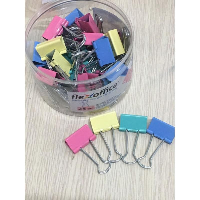 Kẹp Bướm Màu 25mm FO-DCC03