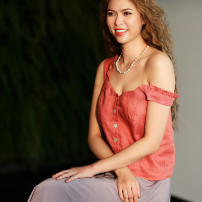 Áo Croptop Linen Mai Châu TOP186 Thời trang thiết kế Hity