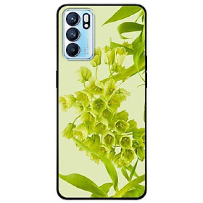 Ốp lưng dành cho Oppo Reno 6 - Oppo Reno 6Z - Hoa Xanh Nền Xanh