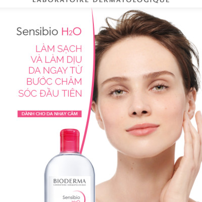 Nước tẩy trang dành cho da nhạy cảm BIODERMA Sensibio H2O 250ml