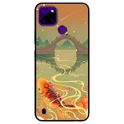 Ốp lưng dành cho Realme C21Y - C25Y mẫu Chép Bên Cầu