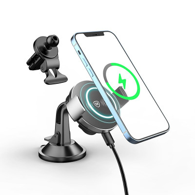 Đế sạc Ôtô MicroPack POWER MOTOR MAGNETIC MCC-15WM Sạc Không Dây 15W Hàng Chính Hãng