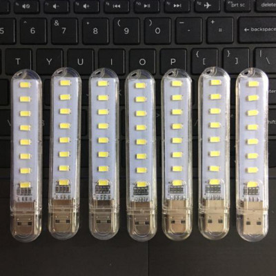 Đèn led mini 3 bóng, 8 bóng, 24 bóng siêu sáng cổng cắm usb thích hợp làm việc ban đêm, học tập, đọc sách siêu tiện dụng
