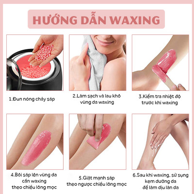 SÁP WAX TẨY LÔNG NÓNG CAO CẤP Giúp Da Láng Mịn, An Toàn, Lành Tính, Không Đau - Phù hợp mọi loại da, Hiệu quả wax tẩy lông nách, wax tẩy lông các vùng, bikini, wax lông tại nhà, tẩy da chết - Tặng que gỗ chà sáp