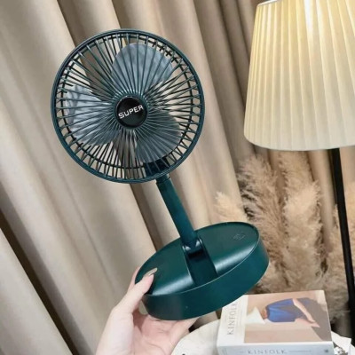 Quạt Mini Gấp Gọn 3 Tốc Độ Gió - Xoay 360 Độ, Sạc USB, Pin Dung Lượng Lớn Loại Tốt