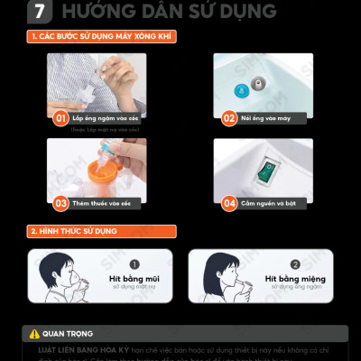 Máy xông khí mũi họng 2 trong 1 LUCASS A22 nhập khẩu chính hãng, xông khí dung, xông mũi, xông họng, bảo vệ hô hấp cho người lớn và trẻ em