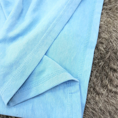 Áo thun nam nữ 80% Cotton Blue05