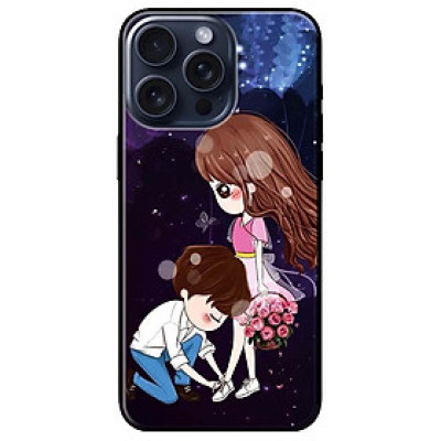 Ốp lưng dành cho Iphone 15 - Iphone 15 Plus - Iphone 15 Pro - Iphone 15 Pro Max - Cô Gái Cầm Hoa Anime - Hàng Chính Hãng