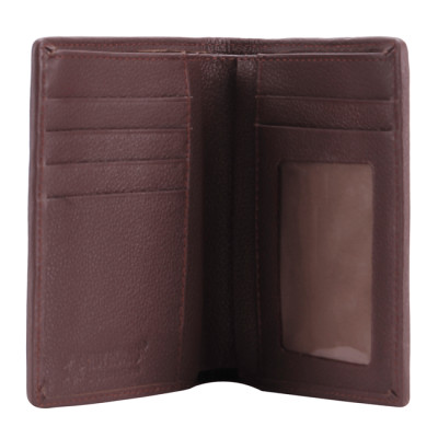 Ví nam Huy Hoàng da đà điểu da bụng kiểu đứng màu nâu đất, nâu đỏ, đen, vàng bò HT2408-09-10-18