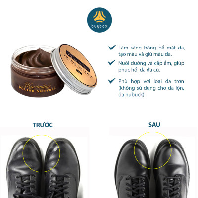Xi đánh giày, vệ sinh đồ da, mùi hương dịu nhẹ, làm sạch và bảo dưỡng giày da hiệu quả - BuyBox - BBPK318