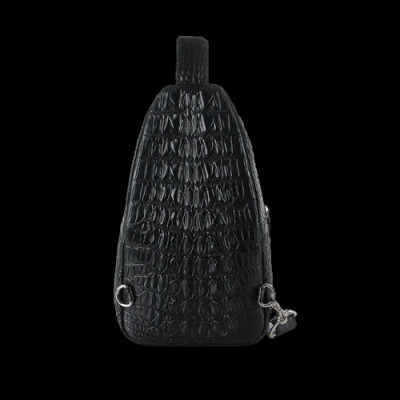 HC6285-86-87-88 - Túi đeo trước nam da cá sấu Huy Hoàng màu đen, nâu đất, vàng bò, nâu đỏ