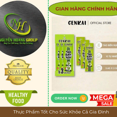 Hộp 6 Cuộn - Rong Biển Nướng Cuộn Vị Cay Nóng 21.6g ( 3.6g × 6 Cuộn)