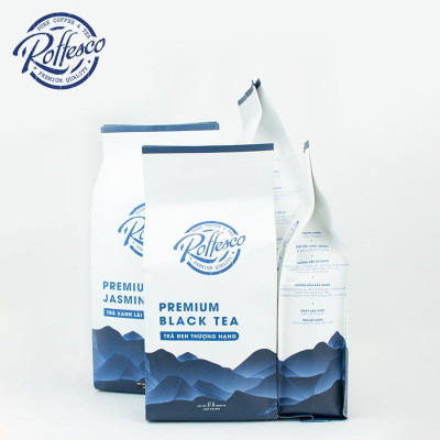 Combo 4 Trà Xanh Lài Và Đen ROFFESCO PREMIUM JASMINE & BLACK TEA 100% Hương Thơm Thuần Khiết