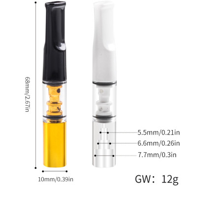 Bộ 2 tẩu thuốc nhựa dẻo gắn điếu bảo vệ sức khỏe, và diêm xăng móc khóa Shop Thành Nhi CB003