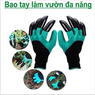 Găng Tay Làm Vườn Có Móng Vuốt – Bảo Vệ Tay, Độ Bền Cao, Chống Thấm Nước, Phù Hợp Đào Xới Đất - HÀNG CHÍNH HÃNG MINIIN