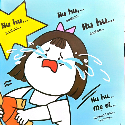 Sách Ehon Miu Bé Nhỏ Phần 3 Song Ngữ - Đừng Đánh Nhau Nhé