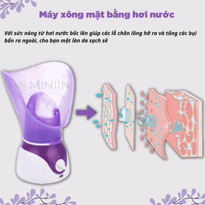 Máy Xông Tinh Dầu Mặt Mũi Họng Mini Hàng Chính Hãng MINIIN - Xông Hơi Thảo Dược Hoa Quả Tại Nhà - An Toàn Hiệu Quả 
