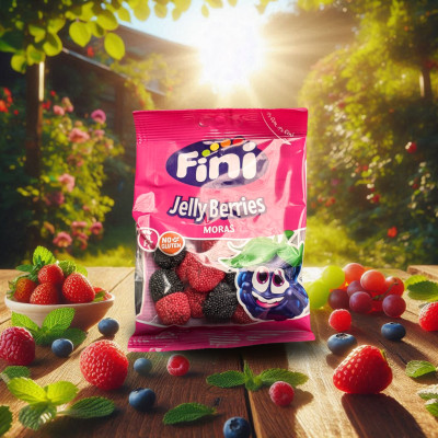 Kẹo Dẻo Fini Jelly Berries Vị Mâm Xôi 90g