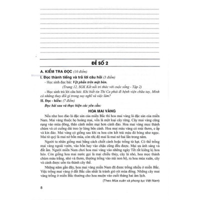 Sách - Bộ Đề Kiểm Tra Môn Tiếng Việt Lớp 4 - Tập 2 - Dùng Kèm SGK Kết Nối Tri Thức Với Cuộc Sống - Hồng Ân