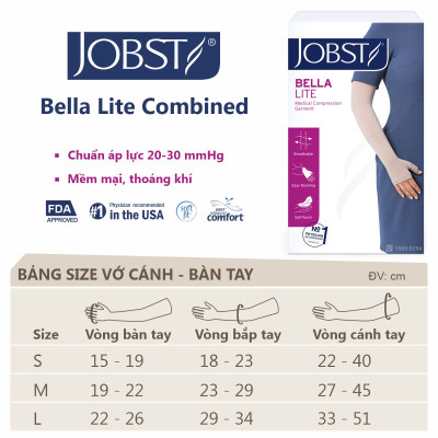 Vớ cánh - bàn tay JOBST Bella Lite hỗ trợ điều trị phù bạch huyết 