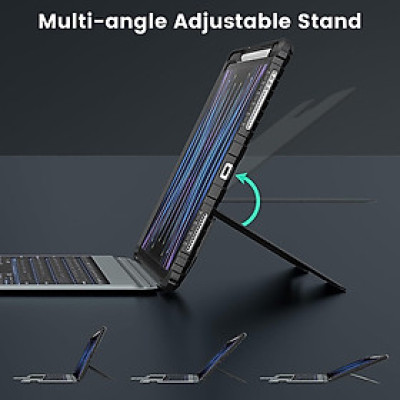 Bao Da Kèm Bàn Phím cho iPad Pro 11 inch / iPad Pro 13 inch 2024 M4 Nillkin Bumper Combo Case Keyboard- Hàng Chính Hãng 