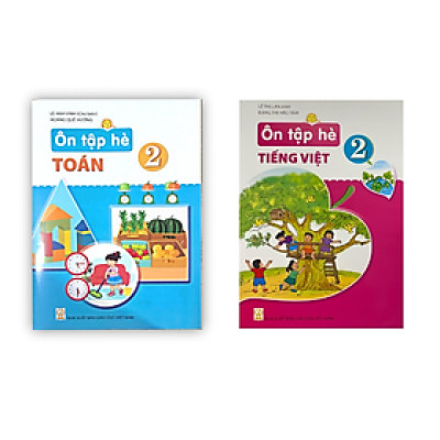 Sách - Combo Ôn tập hè toán + tiếng việt 2