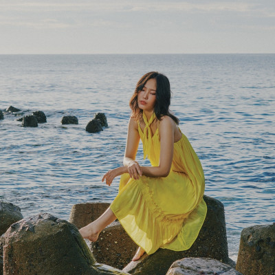 Đầm Midi Hai Hướng Dương DRE192 thời trang thiết kế Hity