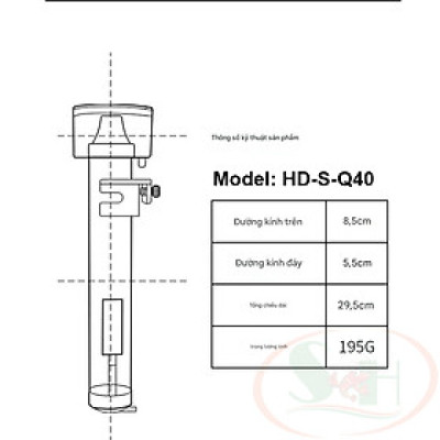 Máy tách bọt Wajababy Protein Separator Skimmer lọc vệ sinh bể san hô cá biển
