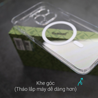 Ốp lưng trong suốt sạc từ tính bảo vệ camera cho iPhone 16 Pro Max, iPhone 16 Pro, iPhone 15 Pro Max, Iphone 15 Pro hiệu Memumi Glitter Magnetic - Siêu Mỏng 0.3mm, Tích Hợp Sạc Không Dây Từ Tích Magnetic, Lực Hút Mạnh, Chắc Chắn - Hàng nhập khẩu