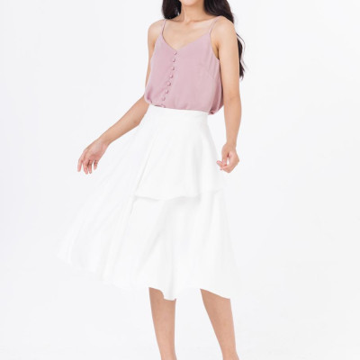 De Leah - Áo 2 Dây Cúc Bọc H