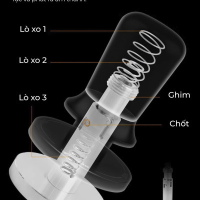 Feepie Tamper nén cà phê cố định lực cân bằng Wood charm