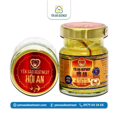 Tổ yến chưng sẵn BESTNEST HỘI AN 18% đông trùng hạ thảo