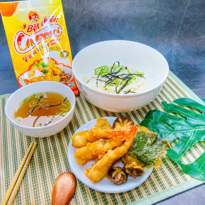 Bột chiên Tempura Hải Sản, Rau Củ Quả Calamari - Nguyên liệu nhập khẩu Hàn Quốc