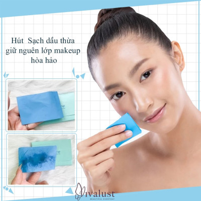 COMBO 10 GÓI phim thấm dầu da mặt JOMI Oil Remover Film giúp kiềm dầu thông thoáng làn da gói 70 tờ - Vivalust