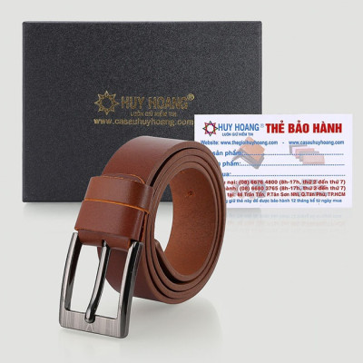 HC4146-47-48 - Thắt lưng nam Huy Hoàng 3,5P bát gài màu da, đen, nâu