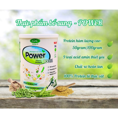 Thực Phẩm Bổ Sung Protein - Power Soyna - Dinh Dưỡng Cho Người Tập Gym, Thể Thao, Ăn Chay, Ăn Kiêng,Hàm Lượng Đạm Thực Vật Cao