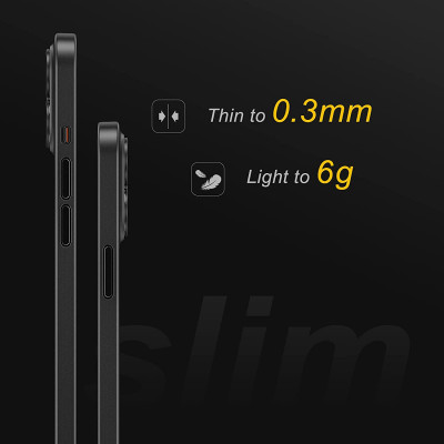 Ốp lưng chống sốc siêu mỏng 0.3mm cho iPhone 13 Pro Max hiệu Memumi mặt lưng nhám mềm mịn thời trang tinh tế - hàng nhập khẩu