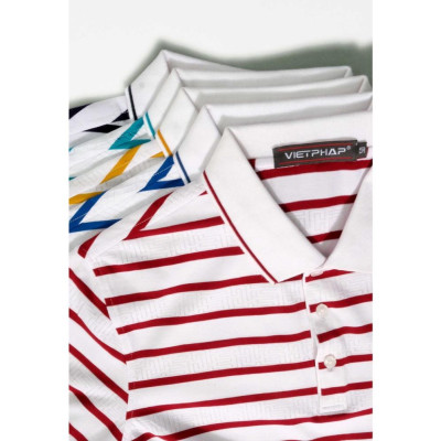 (SALE UP 70%) Áo Thun Dệt Cao Cấp VIỆT PHÁP/ Form Luxury- Chất liệu Cotton co giãn, thoáng mát 17181#