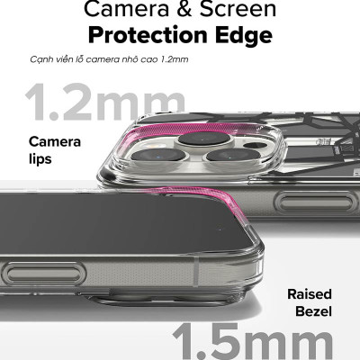 Ốp lưng dành cho iPhone 16 Pro Max/16 Pro/16 Plus/16 RINGKE Fusion Design - Hàng Chính Hãng