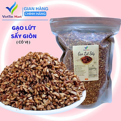 Gạo Lứt Sấy Giòn Tẩm Gia Vị Viettin Mart 1kg